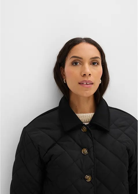 Leichte Steppjacke im Materialmix, bonprix