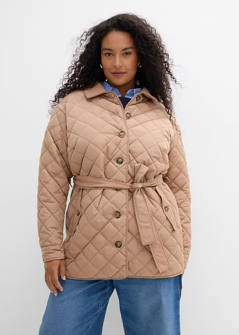 Leichte Steppjacke im Materialmix, bonprix