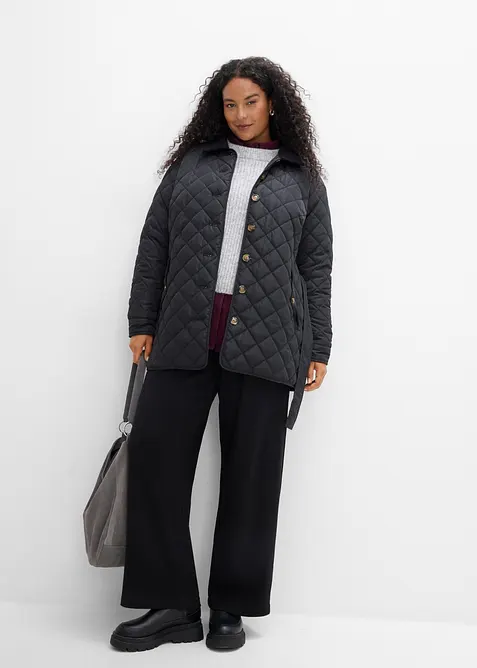 Leichte Steppjacke im Materialmix, bonprix