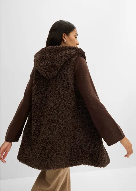 Veste moutonn&eacute;e sans manches, bonprix