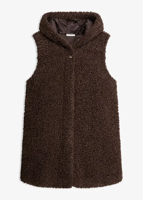 Veste moutonn&eacute;e sans manches, bonprix