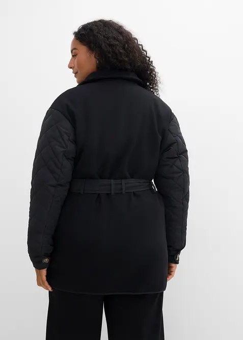Leichte Steppjacke im Materialmix, bonprix