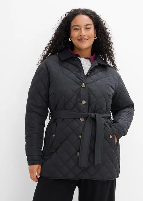 Leichte Steppjacke im Materialmix, bonprix