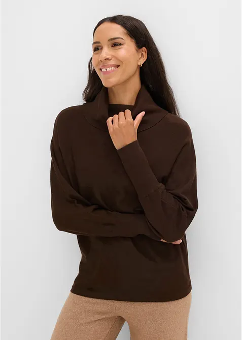 Rollkragenpullover aus Viskose-Mix, bonprix