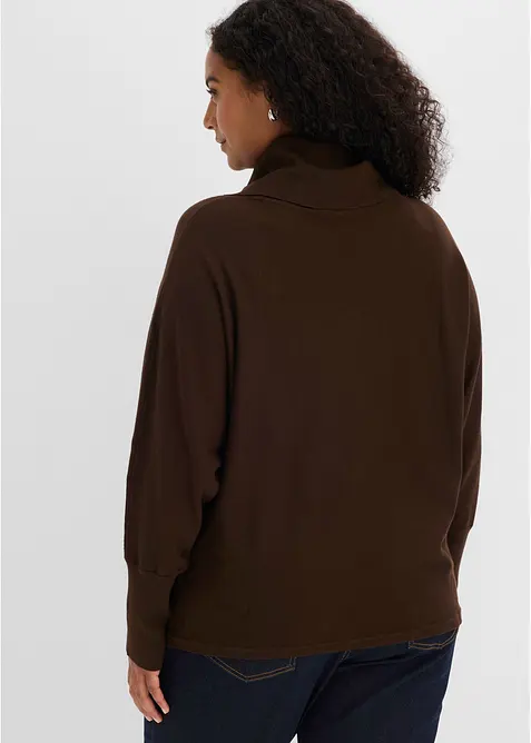 Rollkragenpullover aus Viskose-Mix, bonprix