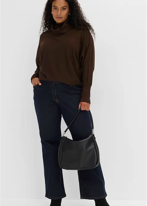 Rollkragenpullover aus Viskose-Mix, bonprix