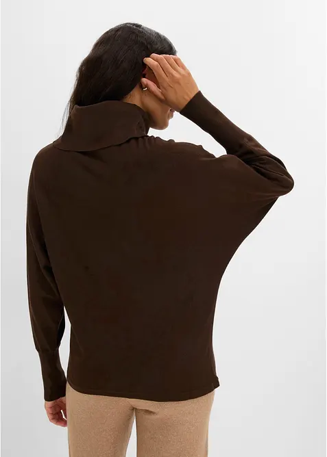 Rollkragenpullover aus Viskose-Mix, bonprix