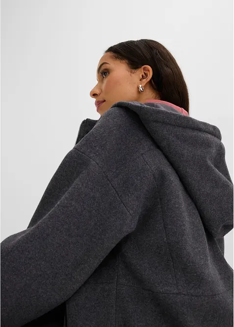 &Uuml;bergangsjacke, Wollimitat, bonprix