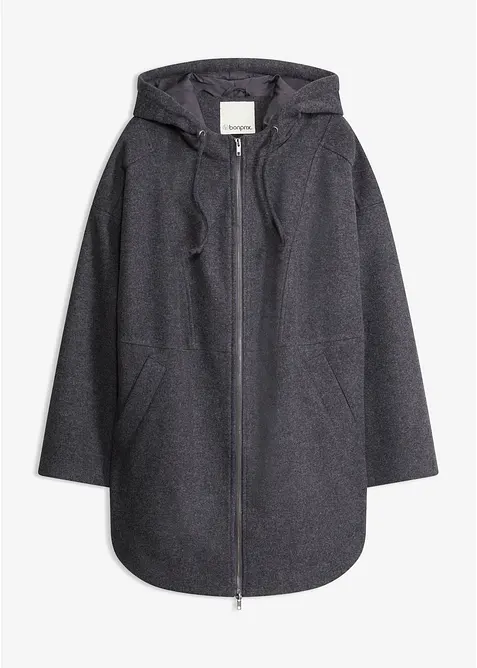 &Uuml;bergangsjacke, Wollimitat, bonprix