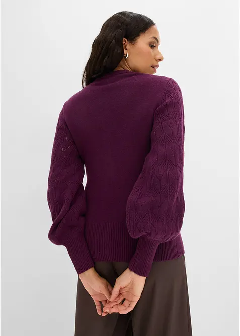 Ajour-Strickjacke, bonprix