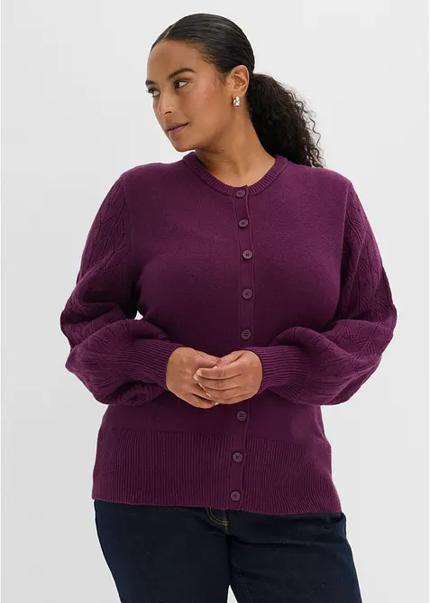 Ajour-Strickjacke, bonprix