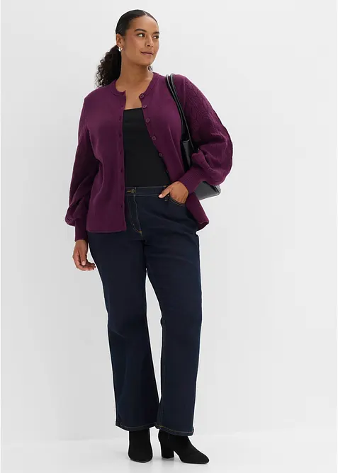 Ajour-Strickjacke, bonprix