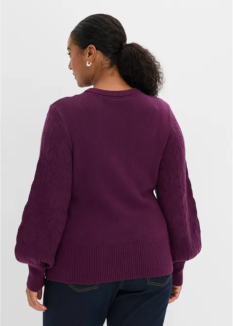 Ajour-Strickjacke, bonprix
