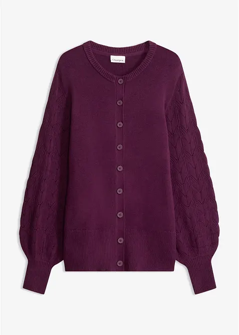 Ajour-Strickjacke, bonprix