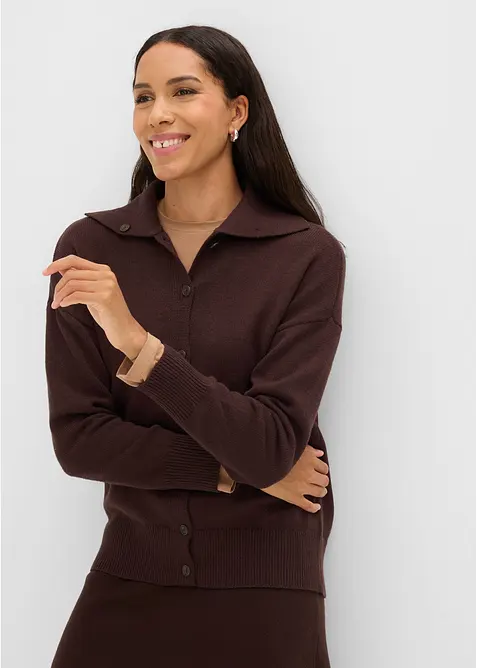 Lockere Strickjacke aus Viskose-Mix, bonprix