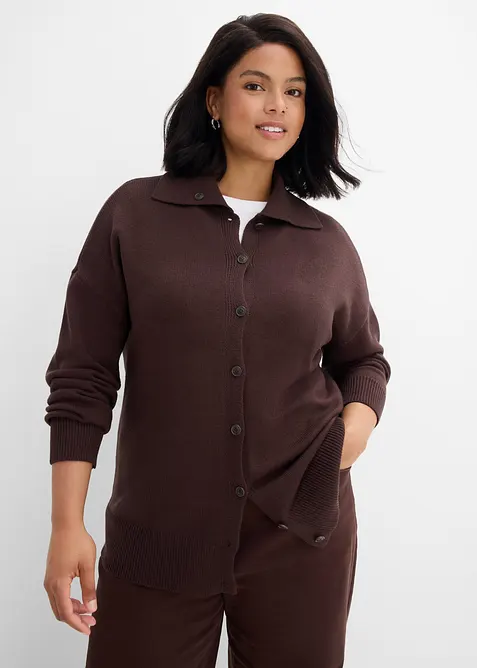 Lockere Strickjacke aus Viskose-Mix, bonprix