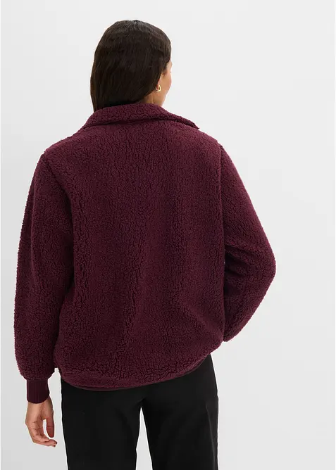 Sweat zipp&eacute; en sherpa, bonprix