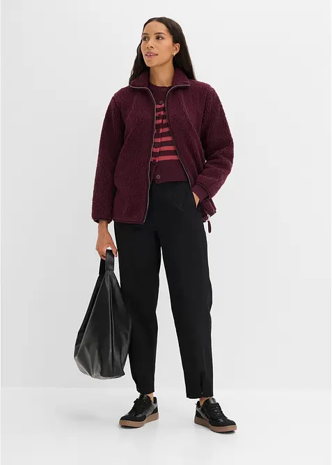 Sweat zipp&eacute; en sherpa, bonprix