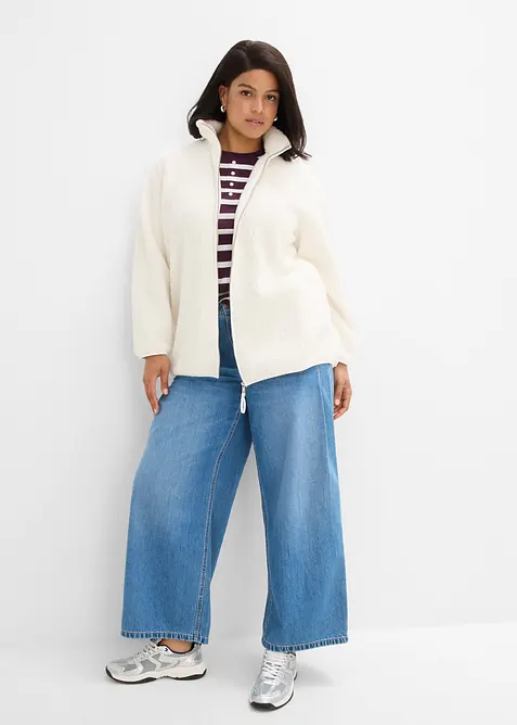Sweat zipp&eacute; en sherpa, bonprix