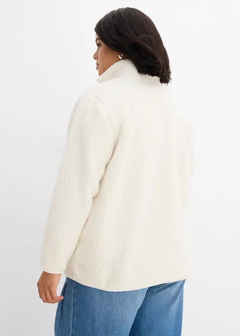 Sweat zipp&eacute; en sherpa, bonprix