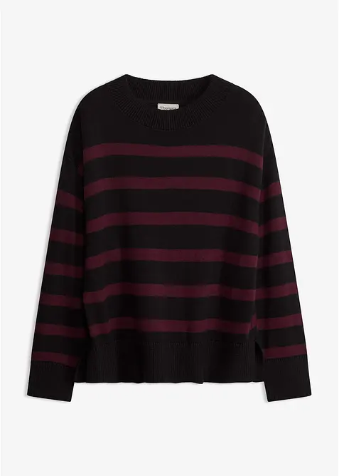 Oversize-Pullover aus Baumwoll-Mix, bonprix