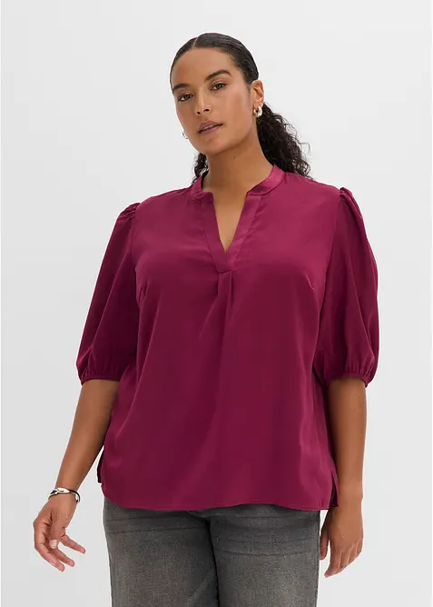 Blouse en satin fluide, bonprix