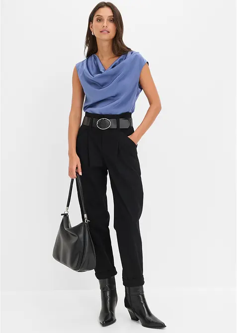 Blusentop aus flie&szlig;endem Satin, bonprix
