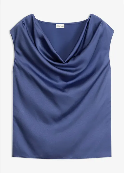 Top blouse en satin fluide, bonprix