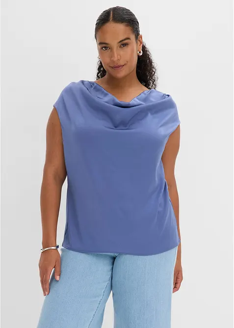 Top blouse en satin fluide, bonprix
