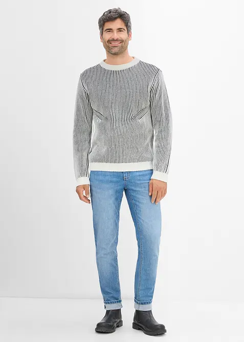 Grobstrick-Pullover aus Baumwoll-Mix, bonprix