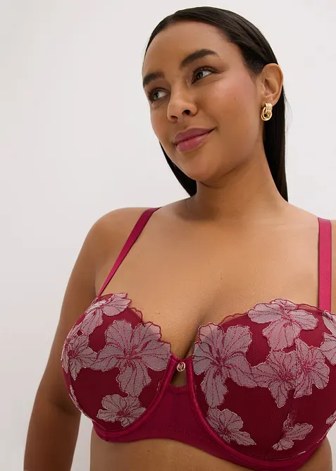 Soutien-gorge balconnet brod&eacute;, bonprix