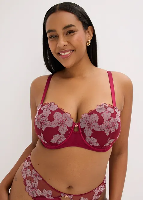 Soutien-gorge balconnet brod&eacute;, bonprix