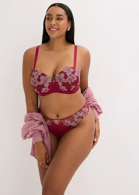 Soutien-gorge balconnet brod&eacute;, bonprix