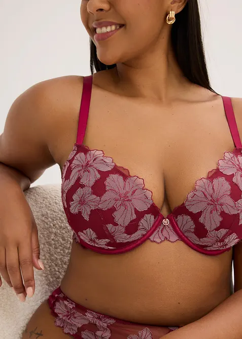 Soutien-gorge &agrave; coques avec broderies, bonprix