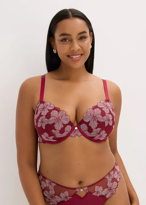 Soutien-gorge &agrave; coques avec broderies, bonprix