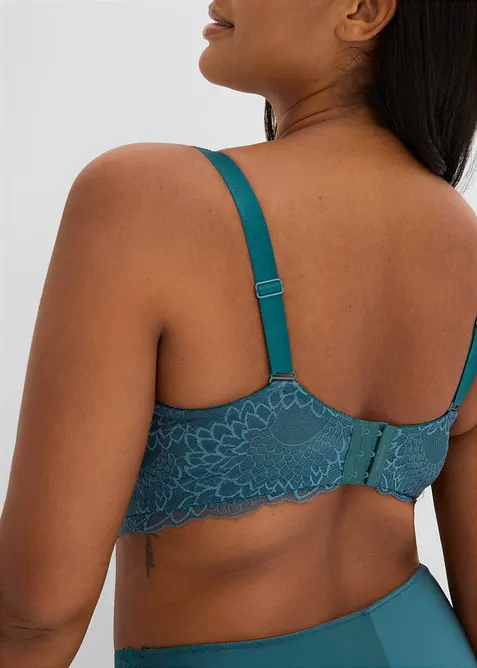 Soutien-gorge bralette minimiseur avec dentelle, sans armatures, bonprix