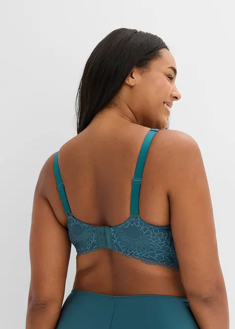 Soutien-gorge bralette minimiseur avec dentelle, sans armatures, bonprix