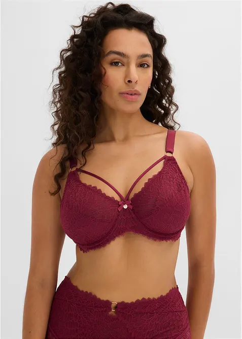 Soutien-gorge minimiseur &agrave; lani&egrave;res d&eacute;coratives, bonprix