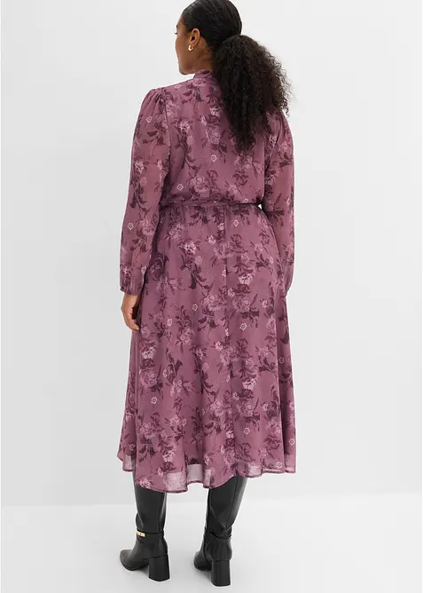 Robe midi en mousseline, bonprix