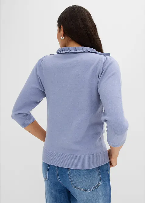 Pullover mit Puff&auml;rmeln, bonprix