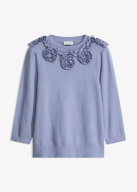Pullover mit Puff&auml;rmeln, bonprix