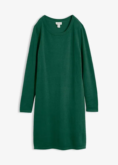 Strickkleid mit recycelter Baumwolle, bonprix