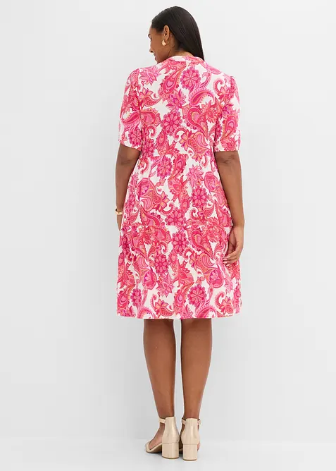 Robe tunique douce en viscose extensible, bonprix