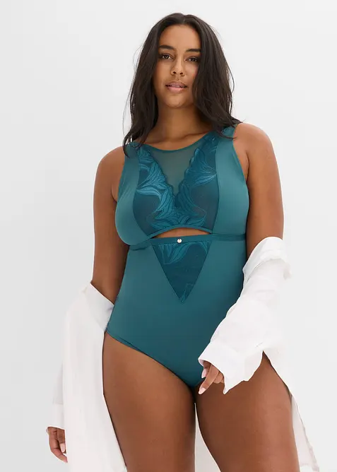 Body sculptant &agrave; dentelle, maintien mod&eacute;r&eacute;, bonprix