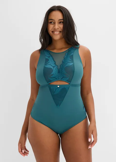 Body sculptant &agrave; dentelle, maintien mod&eacute;r&eacute;, bonprix