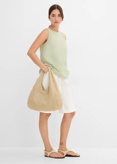 Top en lin et viscose, bonprix