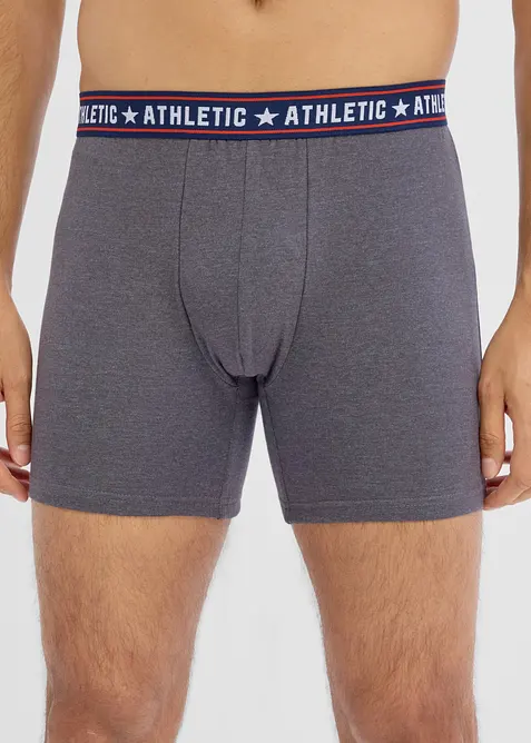 Lot de 2 boxers midi coton, bonprix