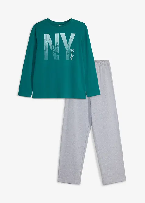 Pyjama mit Baumwolle, bonprix