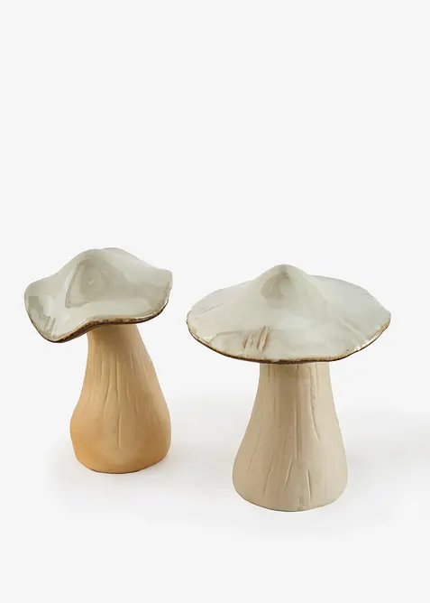 Deko-Objekte Pilze (2-tlg. Set), bonprix