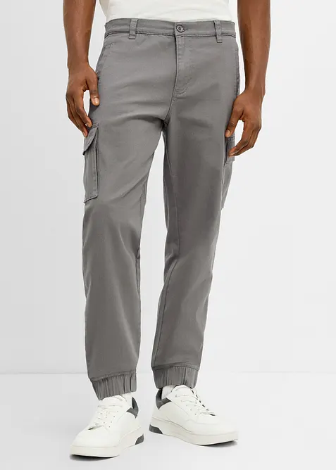 Regular Fit Stretch-Cargohose, Tapered, bonprix